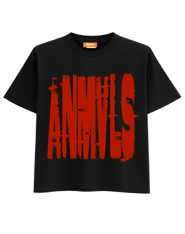 RED & BLACK TRACK TSHIRT