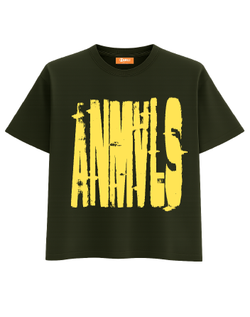 ARMY GREEN RACE TRACK TSHIRT